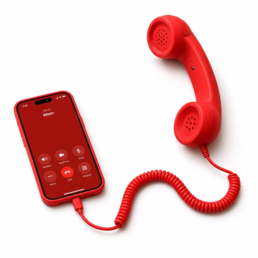 RingBack™ Retro Phone Handset — Plugs Into Your Phone
